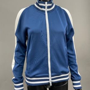 Pam and Gela Cold Shoulder Varsity Jacket